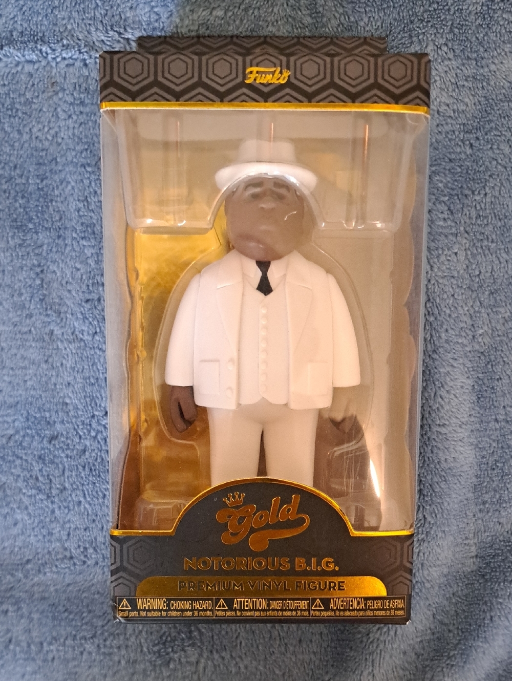 Funko Gold Notorious B.I.G. Vinyl Figure - White Outfit with Black Tie